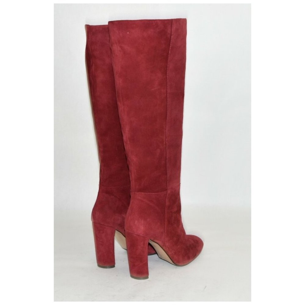 New! VINCE CAMUTO Femmie Tall Shaft Boot Red Suede Size 6.5 M T2 - Picture 4 of 8